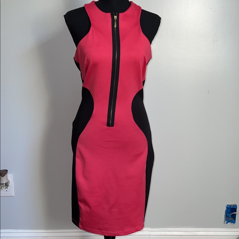 Pink and black dress, size 42 (Large)